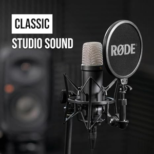 RØDE NT1 Signature Series Kondenser Mikrofon SM6 Amortizatorlu və Pop Filtrli - Qara